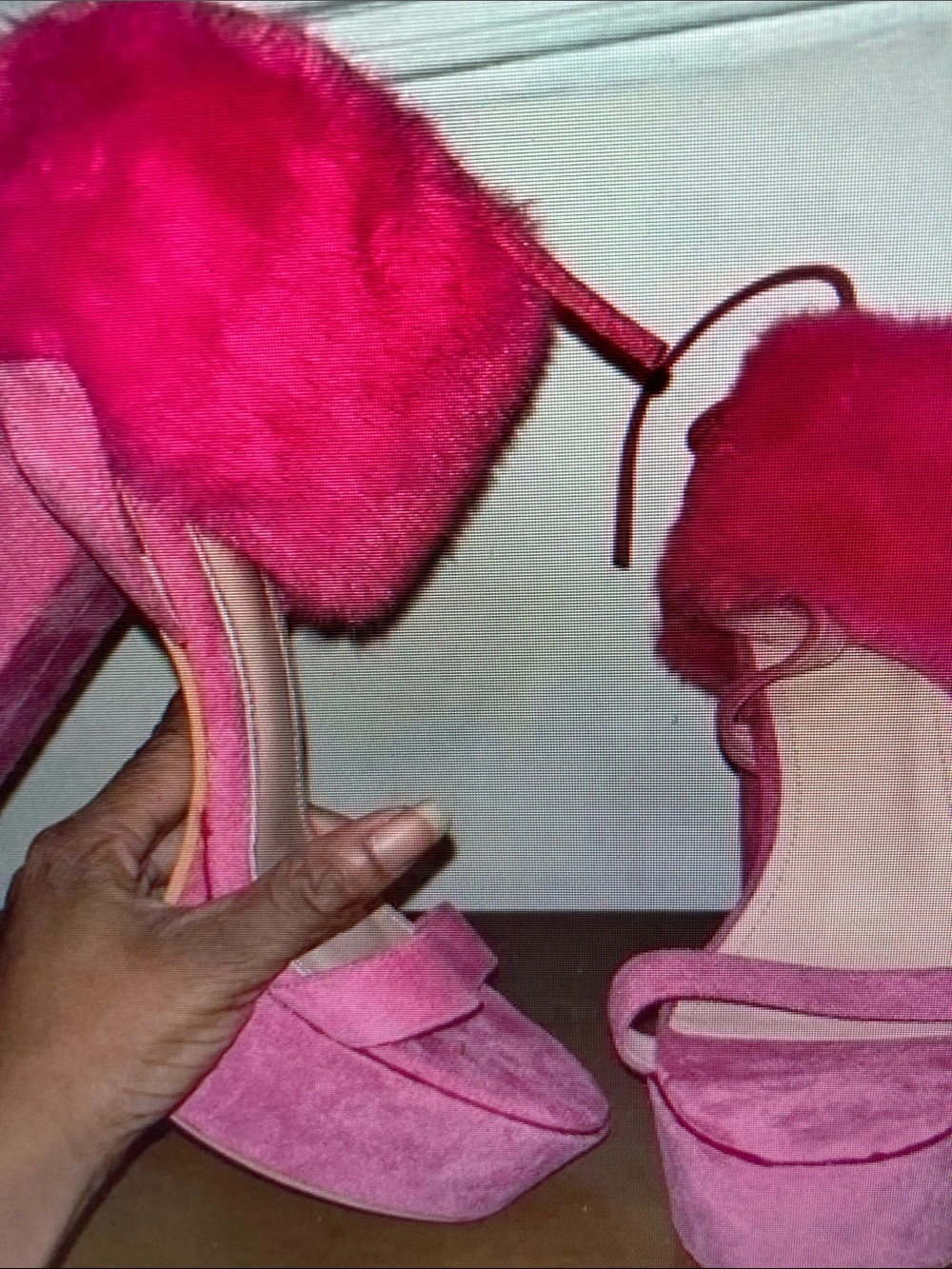 Pink Platform Heels - Picture 2 of 2